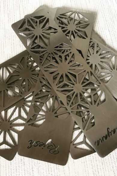Stars Bookmark in Steel