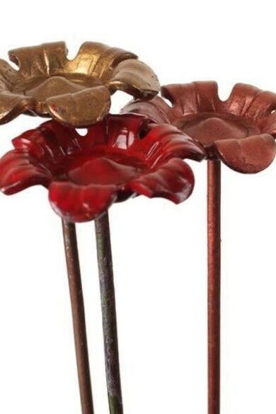Button Flowers Garden Decor
