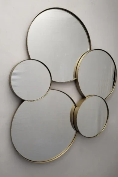 Bubble Mirror in Metal