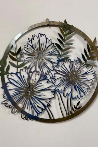 Chrysanthemum Metal Wall Art