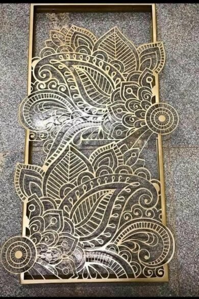 Henna Metal Wall Art