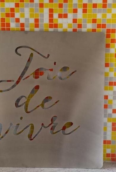 Joie De Vivre Metal Wall art