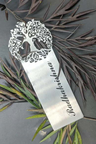 Tree of Life bookmark in Steel