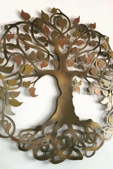 Autumn Tree of Life in Metal