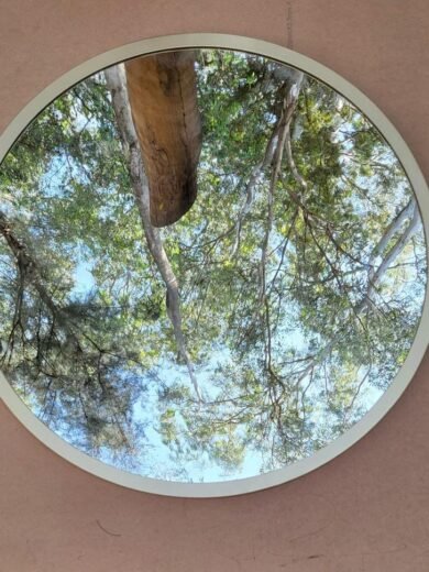 Theia Round Mirror 4 feet diameter in gold