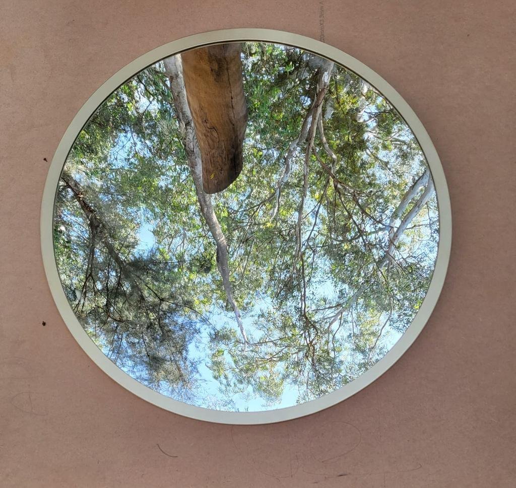 Theia Round Mirror 4 feet diameter in gold
