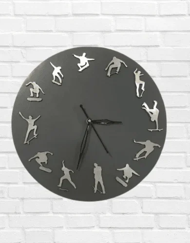 Skateboarding Sport Wall clock